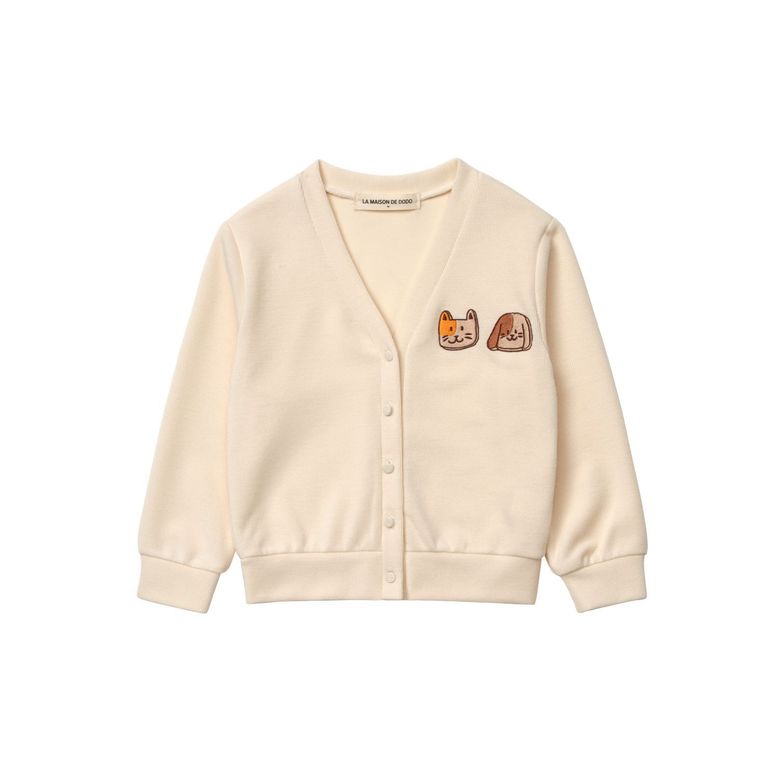 Simply Dodo Cardigan with Cat and Dog  가디건