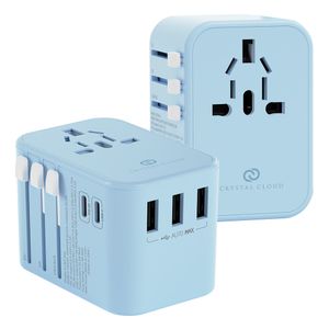5포트 PD 35W 해외 여행용 멀티어댑터 CC-306 시에나블루