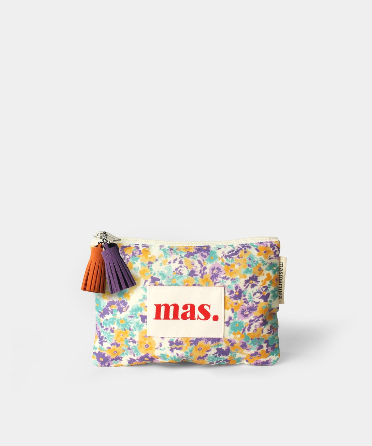 마스마룰즈(MASMARULEZ) Basic pouch _ 믹스플라워 오렌지퍼플
