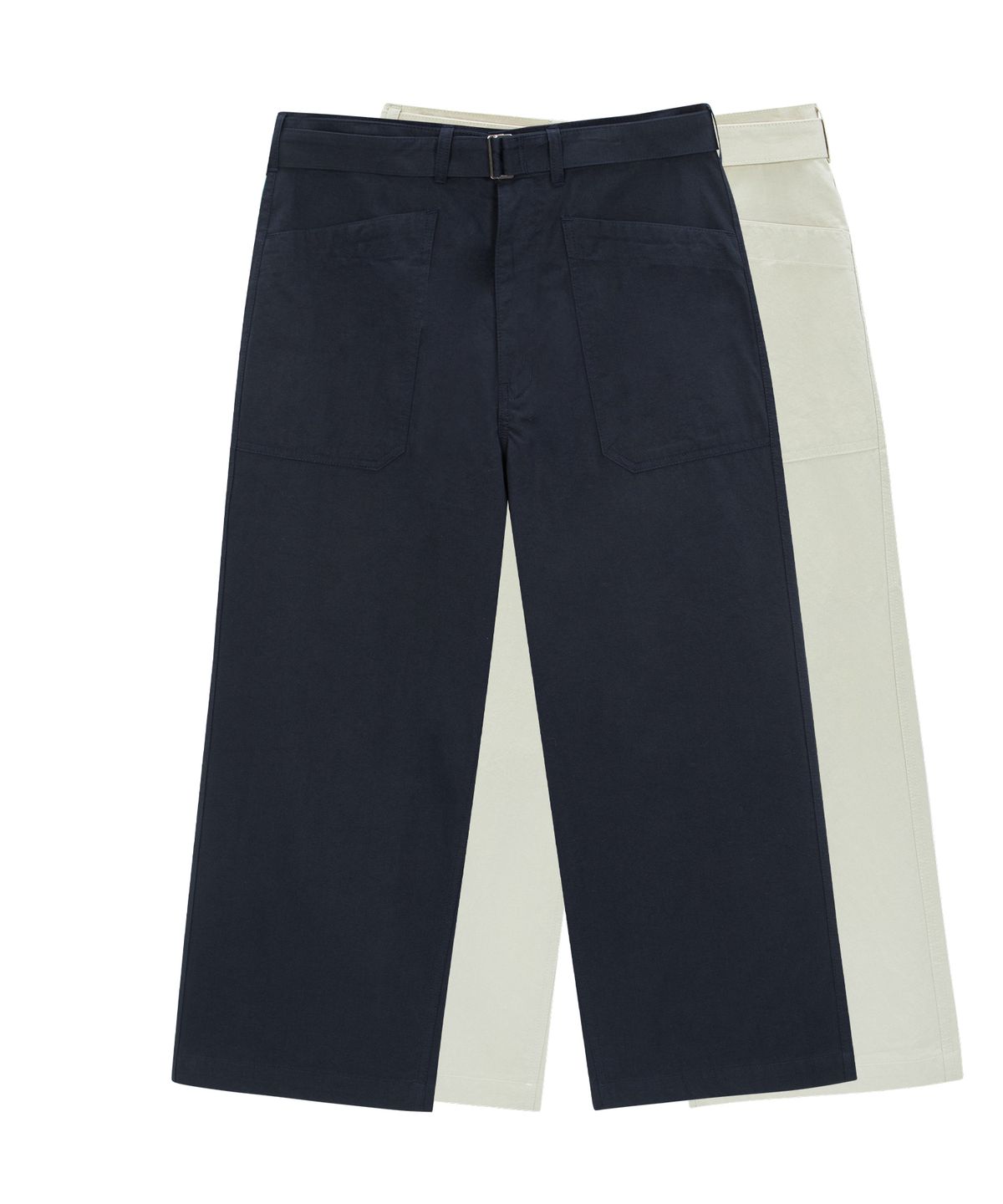 엔도어(ENDOOR) Belted wide nine pants (navy)