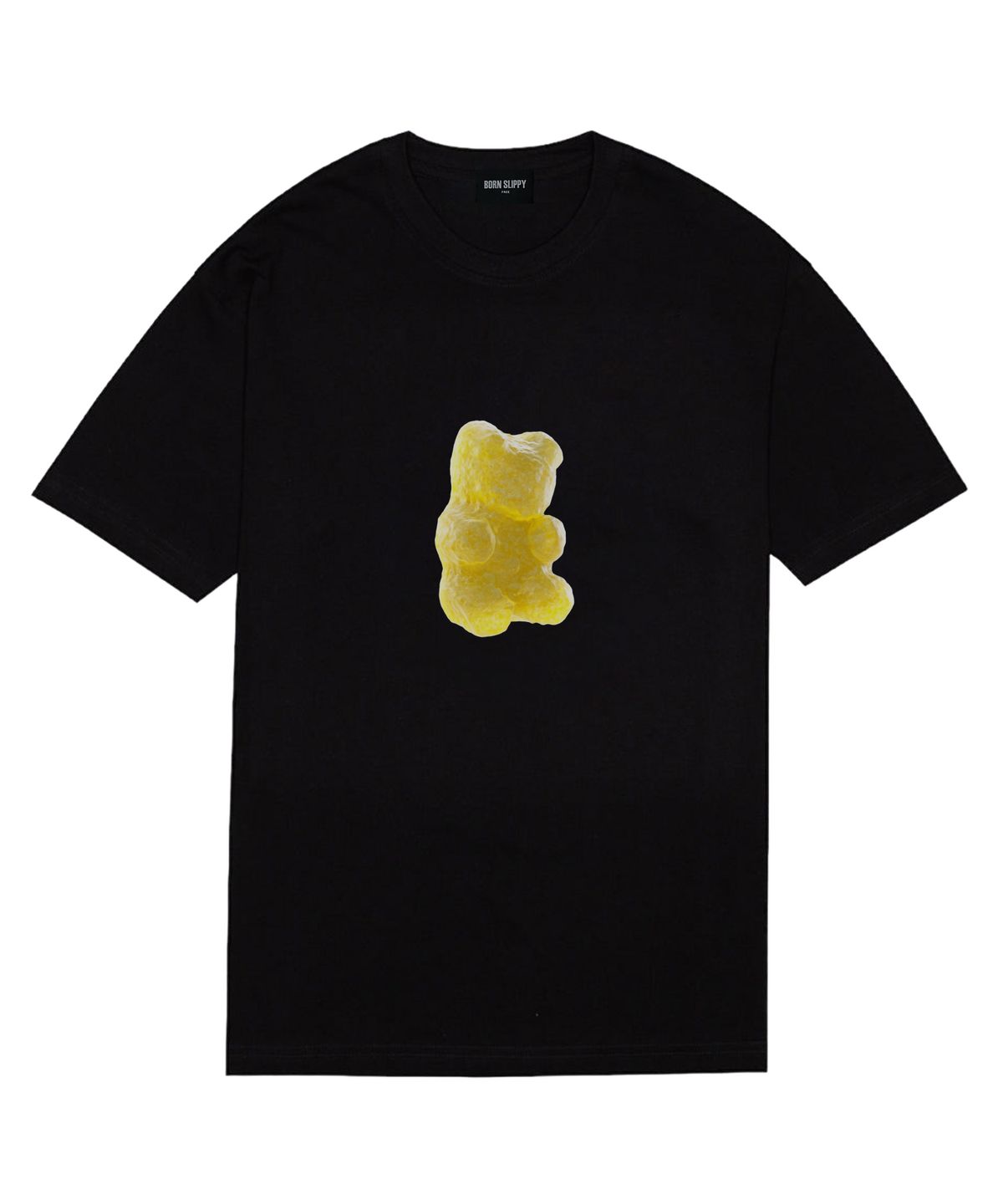 본슬리피(BORN SLIPPY) Gummy Bear(Yellow) T-shirt (Black)