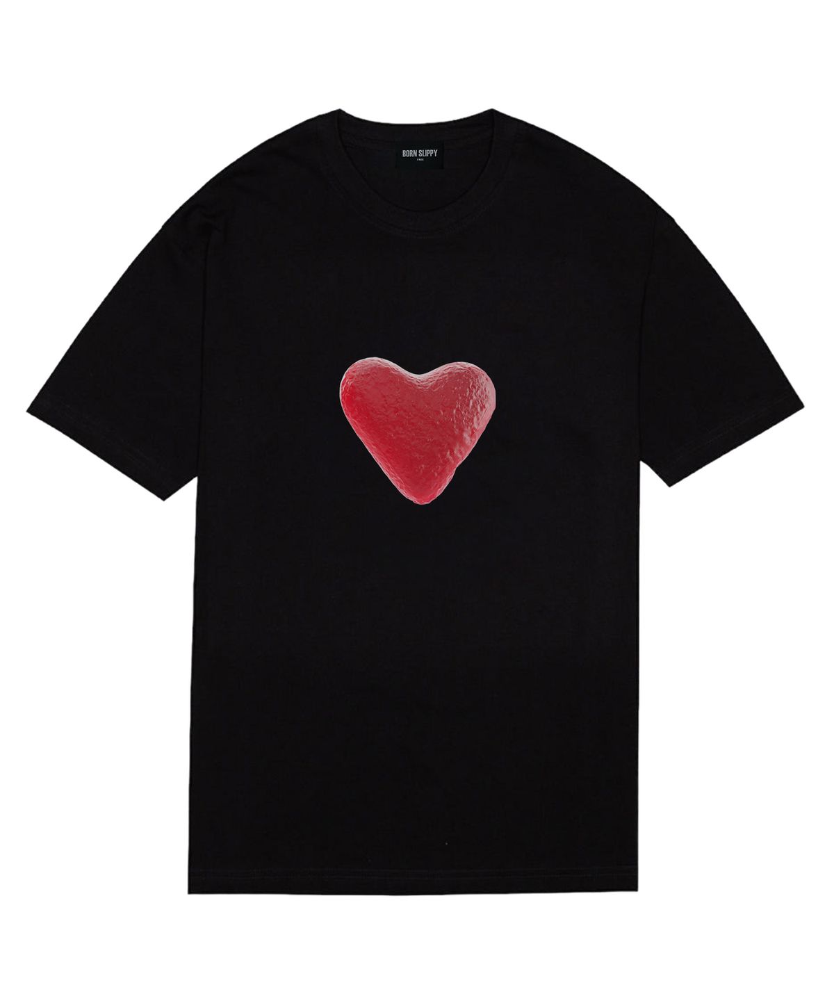 본슬리피(BORN SLIPPY) Gummy Heart T-shirt (Black)