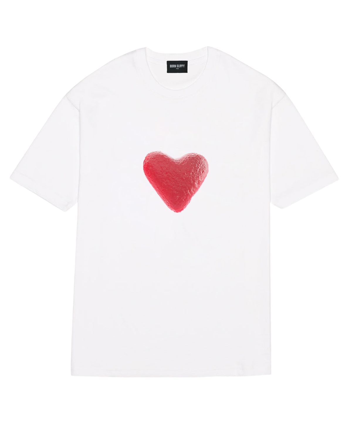 본슬리피(BORN SLIPPY) Gummy Heart T-shirt (White)