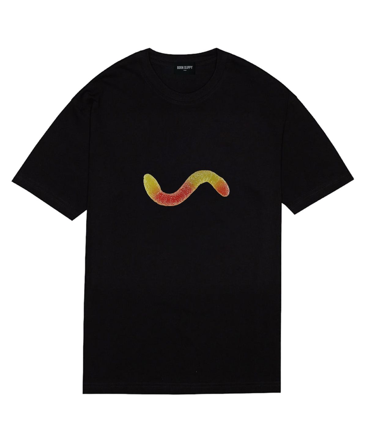 본슬리피(BORN SLIPPY) Gummy Sugar Worm T-shirt (Black)