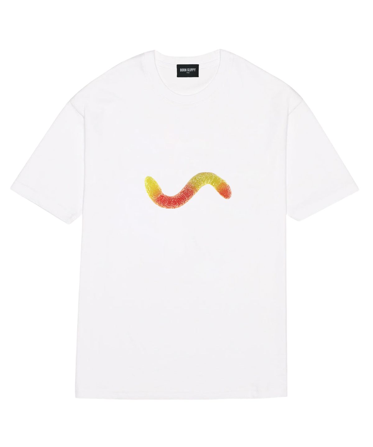 본슬리피(BORN SLIPPY) Gummy Sugar Worm T-shirt (White)