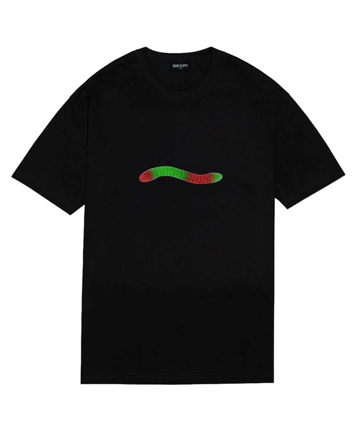 본슬리피(BORN SLIPPY) Gummy Worm T-shirt (Black)
