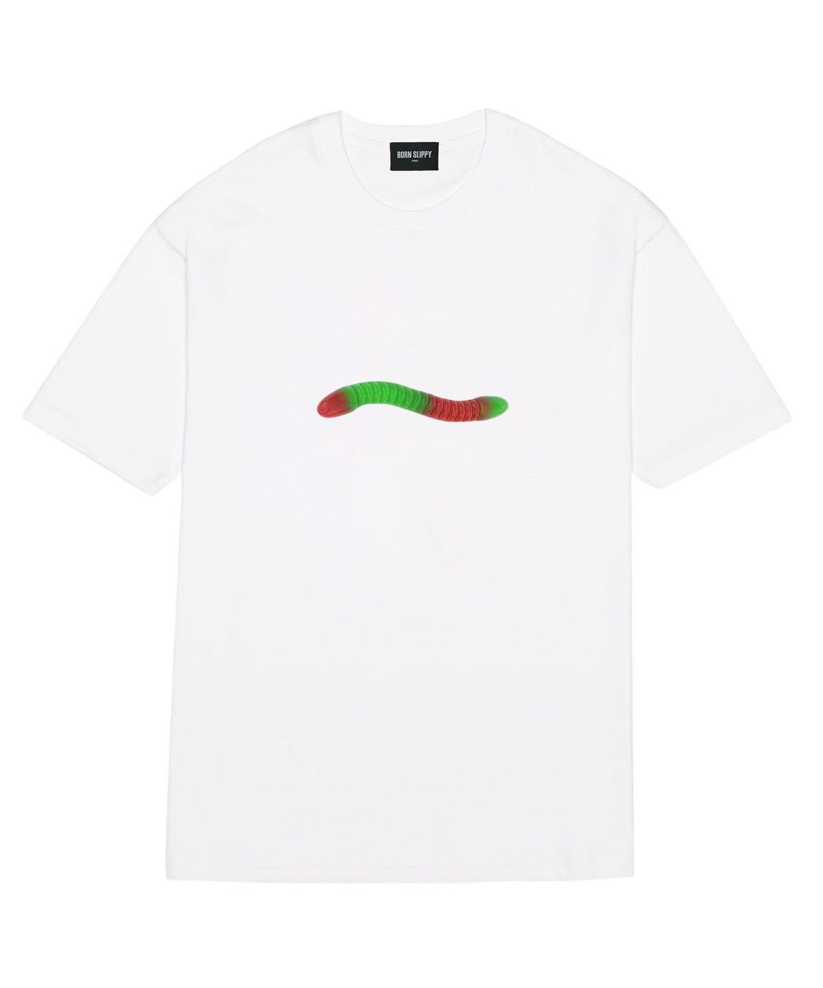 본슬리피(BORN SLIPPY) Gummy Worm T-shirt (White)