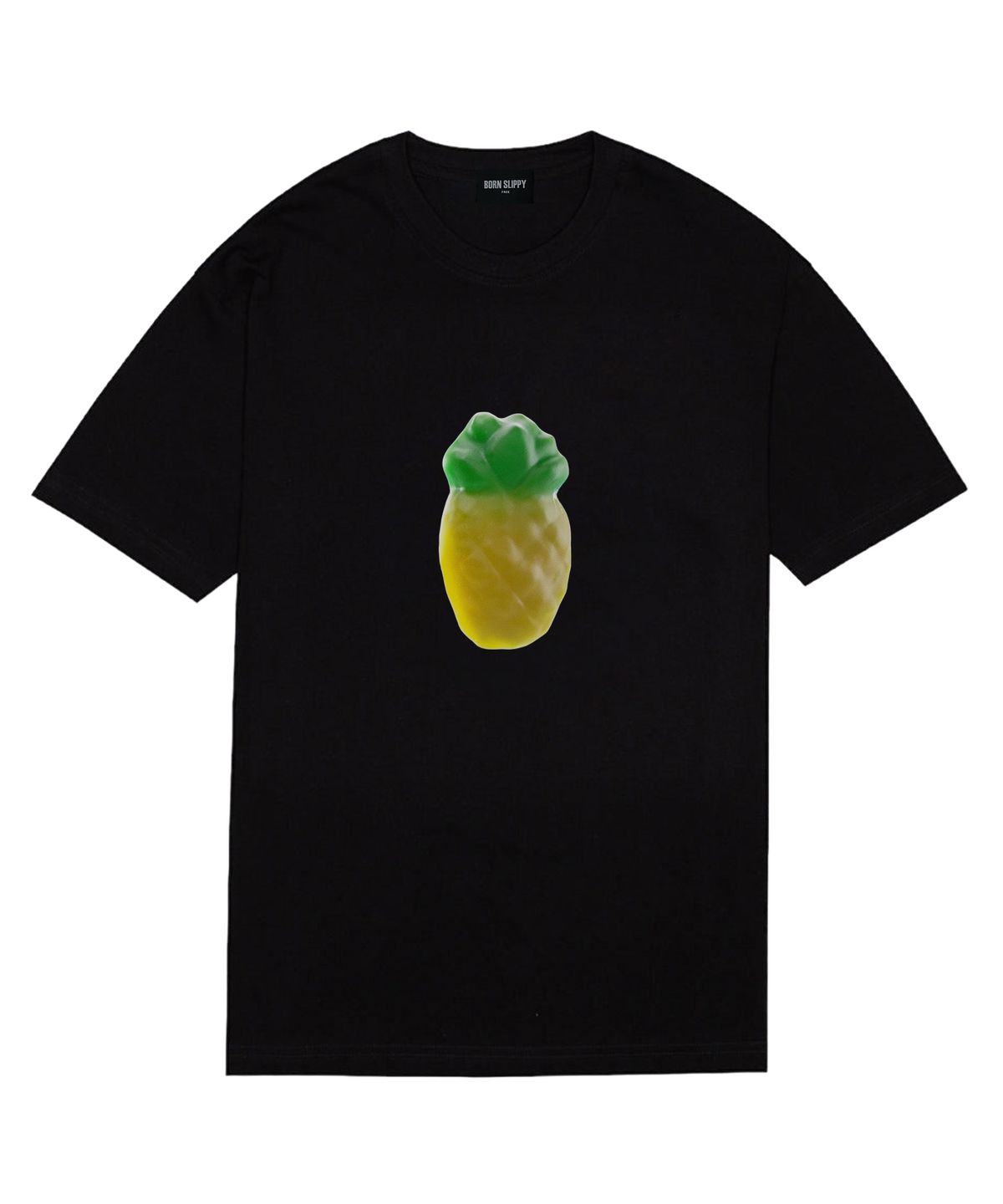 본슬리피(BORN SLIPPY) Pineapple Jelly T-shirt (Black)