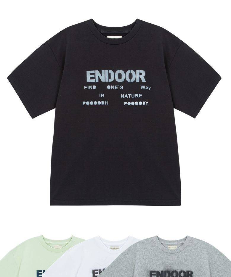 hand painting endoor 1/2 tee (black)