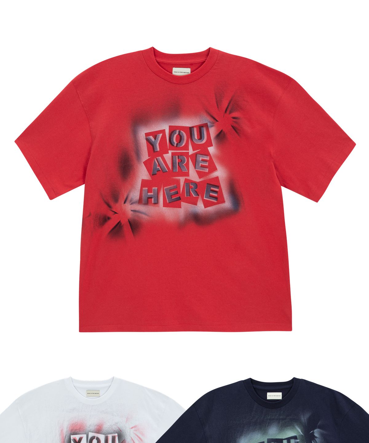 엔도어(ENDOOR) hand painting here 1/2 tee (red)