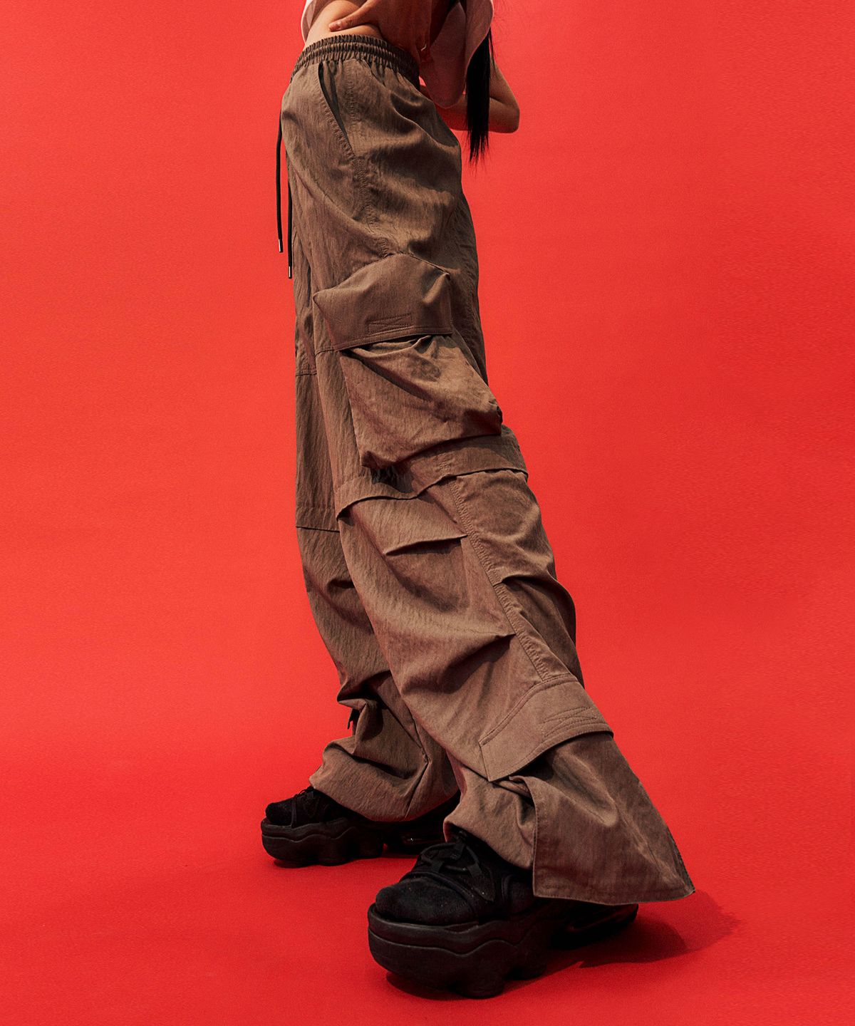 스키즘 인듀싱(SCHISM INDUCING) NYLON CARGO PANTS, GREY