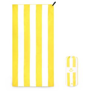 비치타월 스트라이프 옐로우