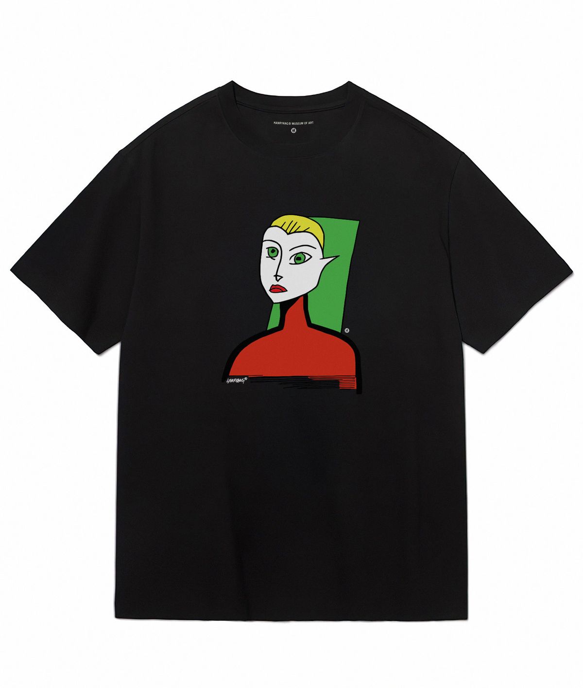 한량 컬렉티브(HANRYANG COLLECTIVE) HR® 0019 woman short sleeved tshirt black반팔