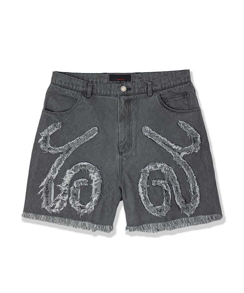 Lavender Half pants-Black