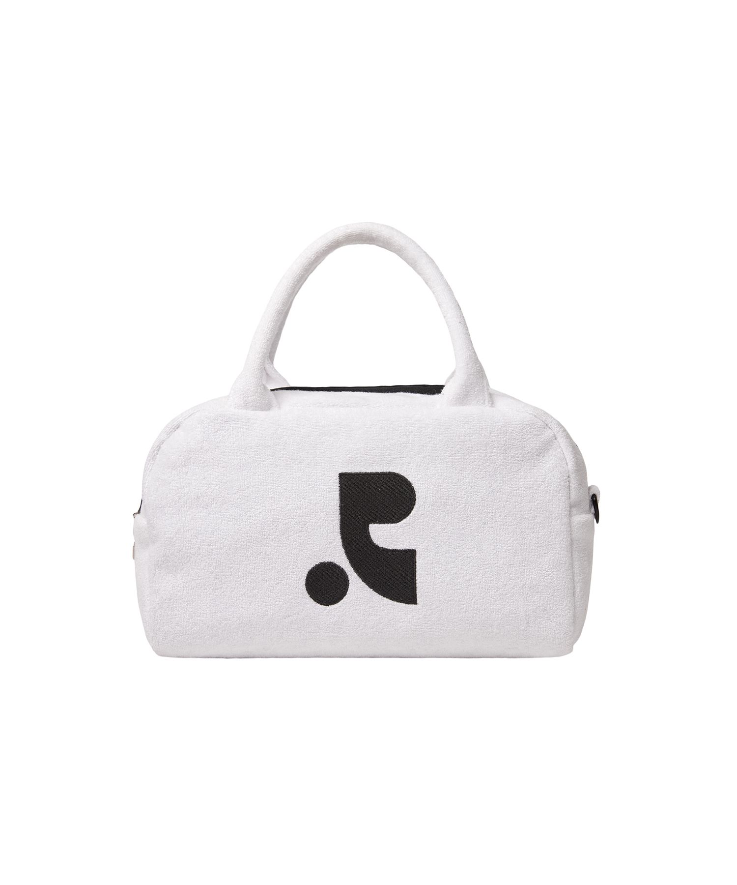 MUSINSA | REST&RECREATION RR LOGO TERRY TOTE BAG WHITE MUSINSA | REST&RECREATION RR LOGO TERRY TOTE BAG WHITE