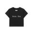 MATIN KIM LOGO CROP TOP IN BLACK