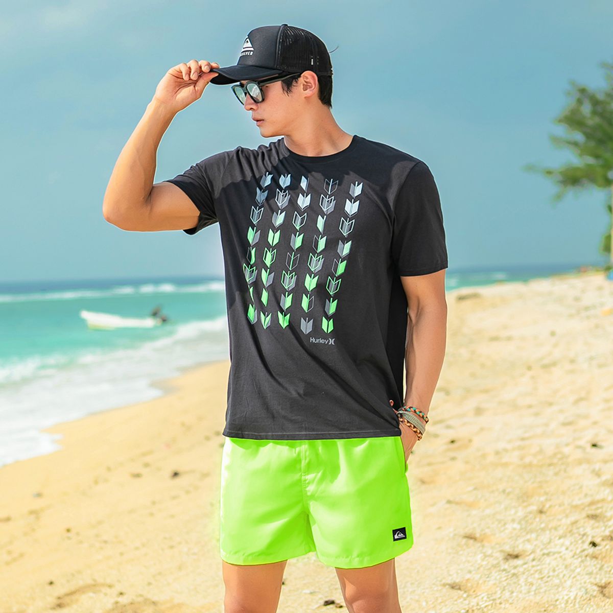 퀵실버(QUIKSILVER) 남성보드숏QS1232GMB