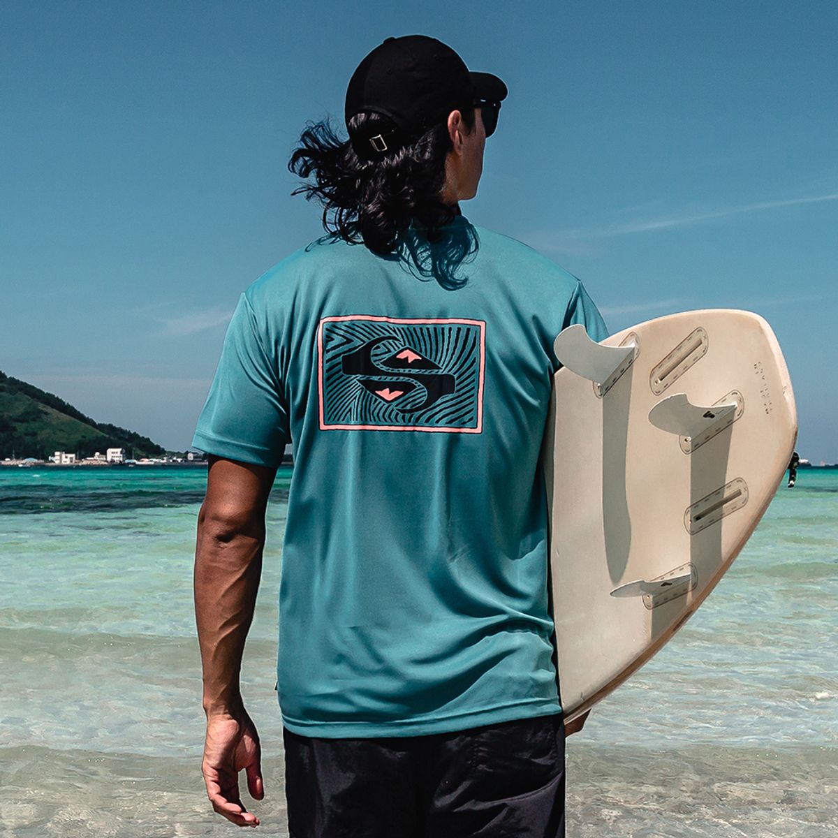 퀵실버(QUIKSILVER) 남성반팔래쉬가드QS924BMT