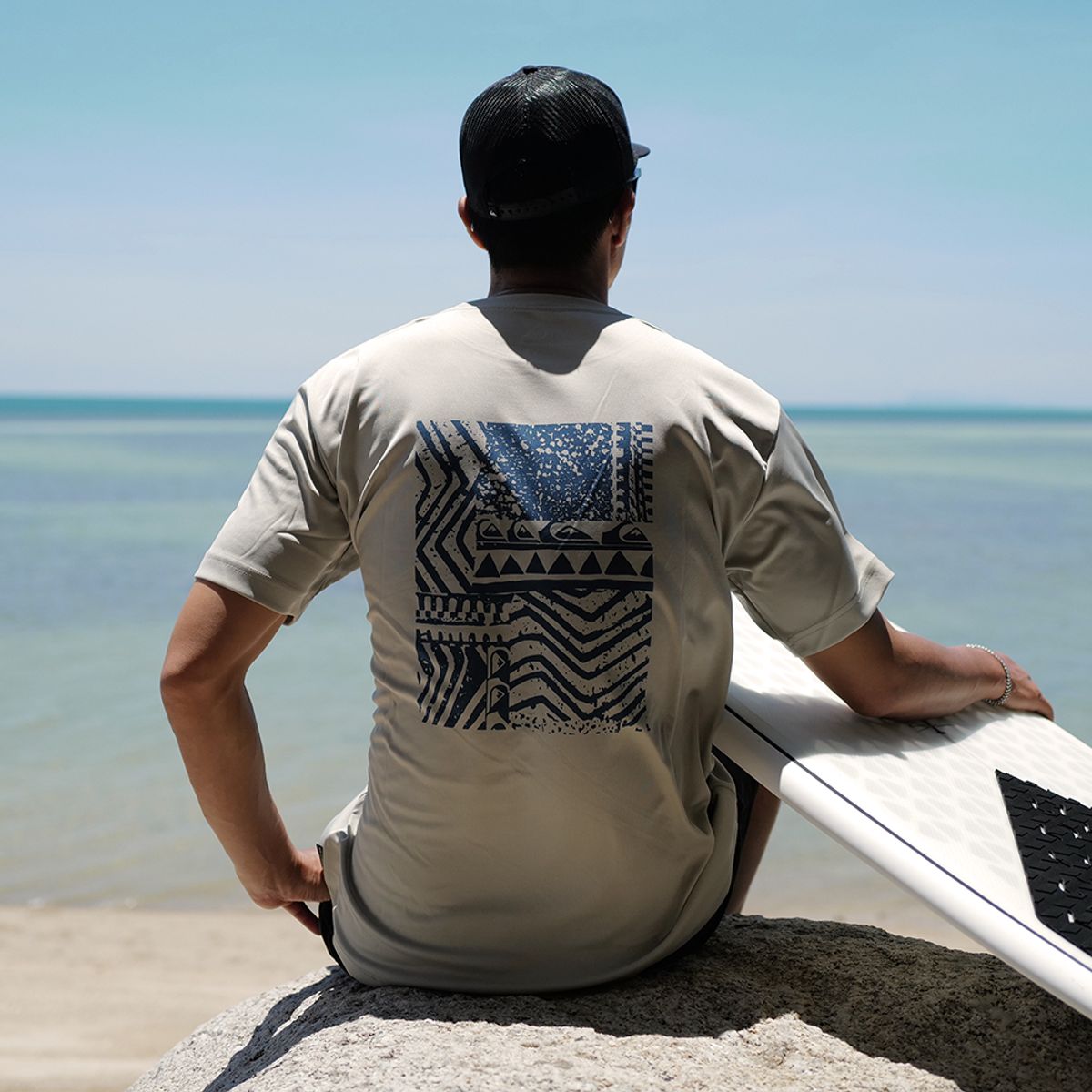 퀵실버(QUIKSILVER) 남성반팔래쉬가드QS927GMT