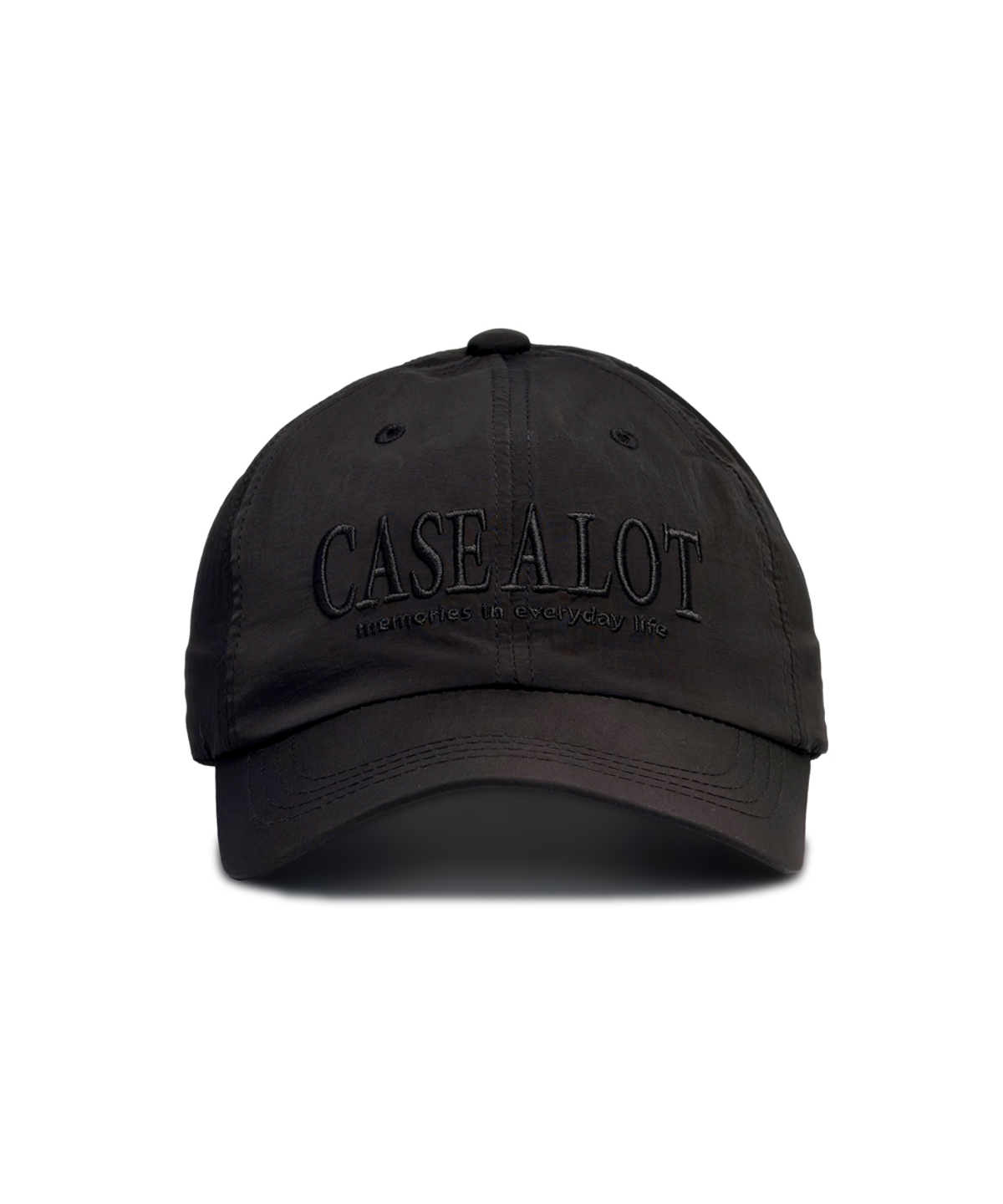 케이스어랏(CASE A LOT) Nylon ball cap - black