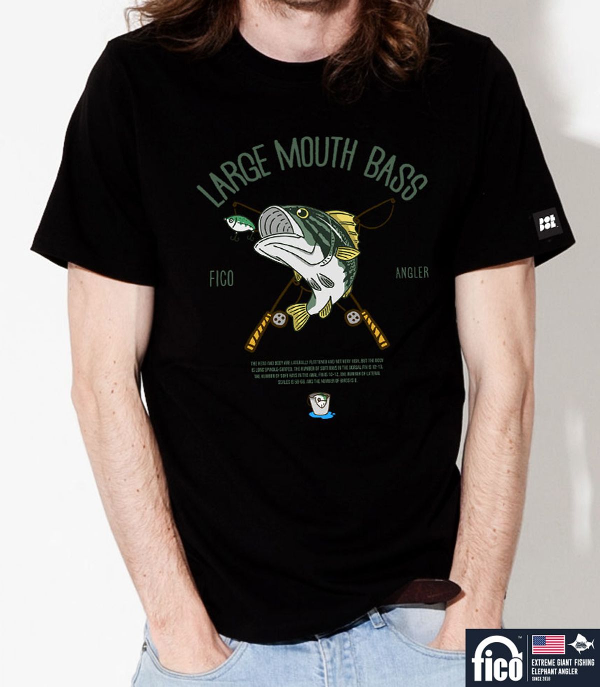 돌돌(DOLDOL) FICO_tshirts-212 익스트림 낚시 브랜드 피코 시즌2 캐릭터 그래픽 디자인 티셔츠