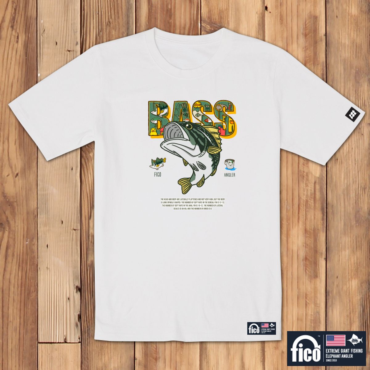 돌돌(DOLDOL) FICO_tshirts-213 익스트림 낚시 브랜드 피코 시즌2 캐릭터 그래픽 디자인 티셔츠