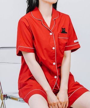 네로 솔리드 에어로 반팔 파자마 [여성]