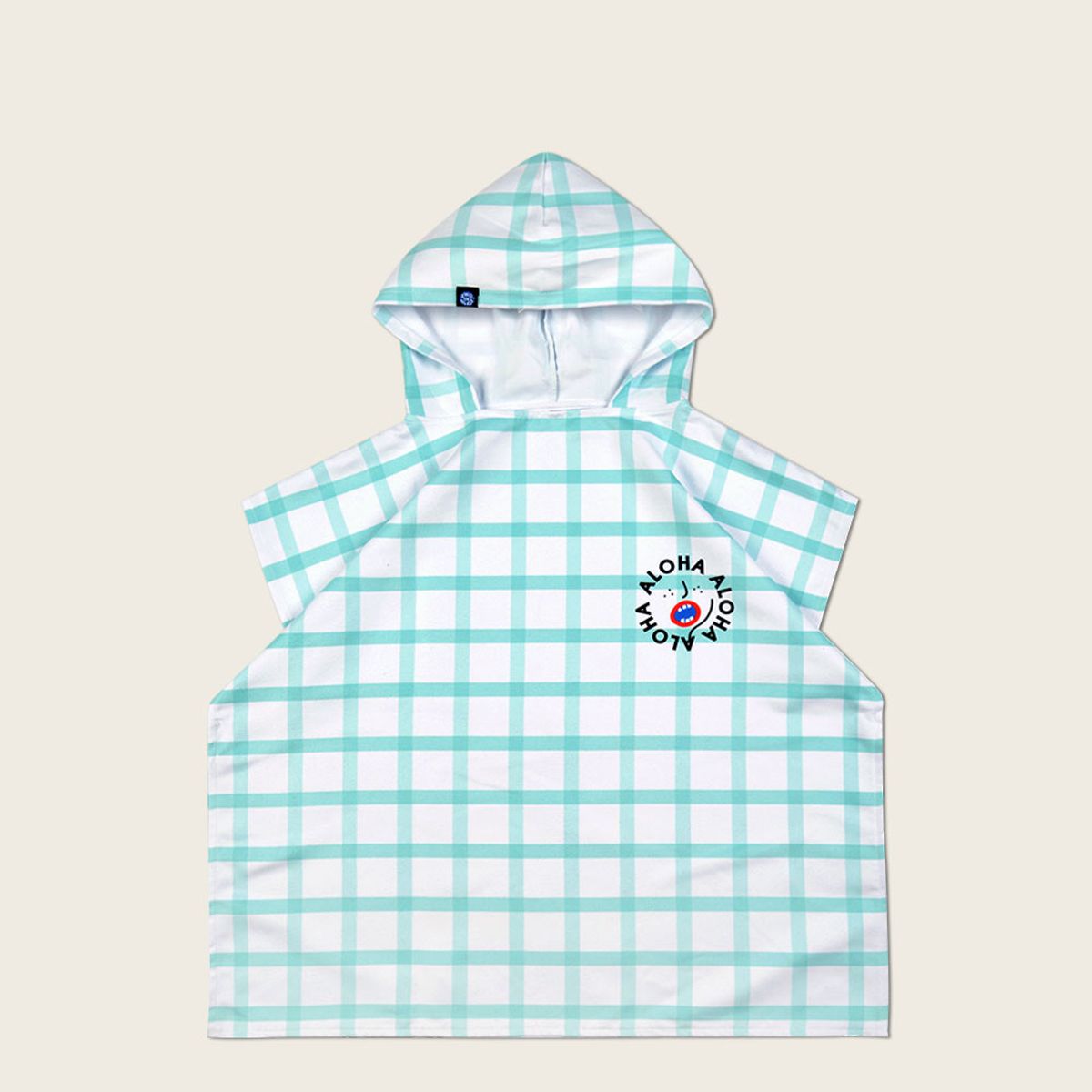 스윙앤슬라이드(SWING SLIDE) 키즈 스윔판초 깅엄체크 민트