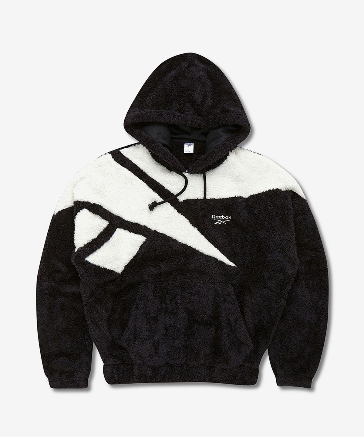 리복(REEBOK) CL F VECTOR SHERPA 후디 - 블랙 / IB8437