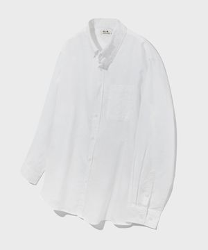 오버사이즈 쿨링 썸머 셔츠 화이트