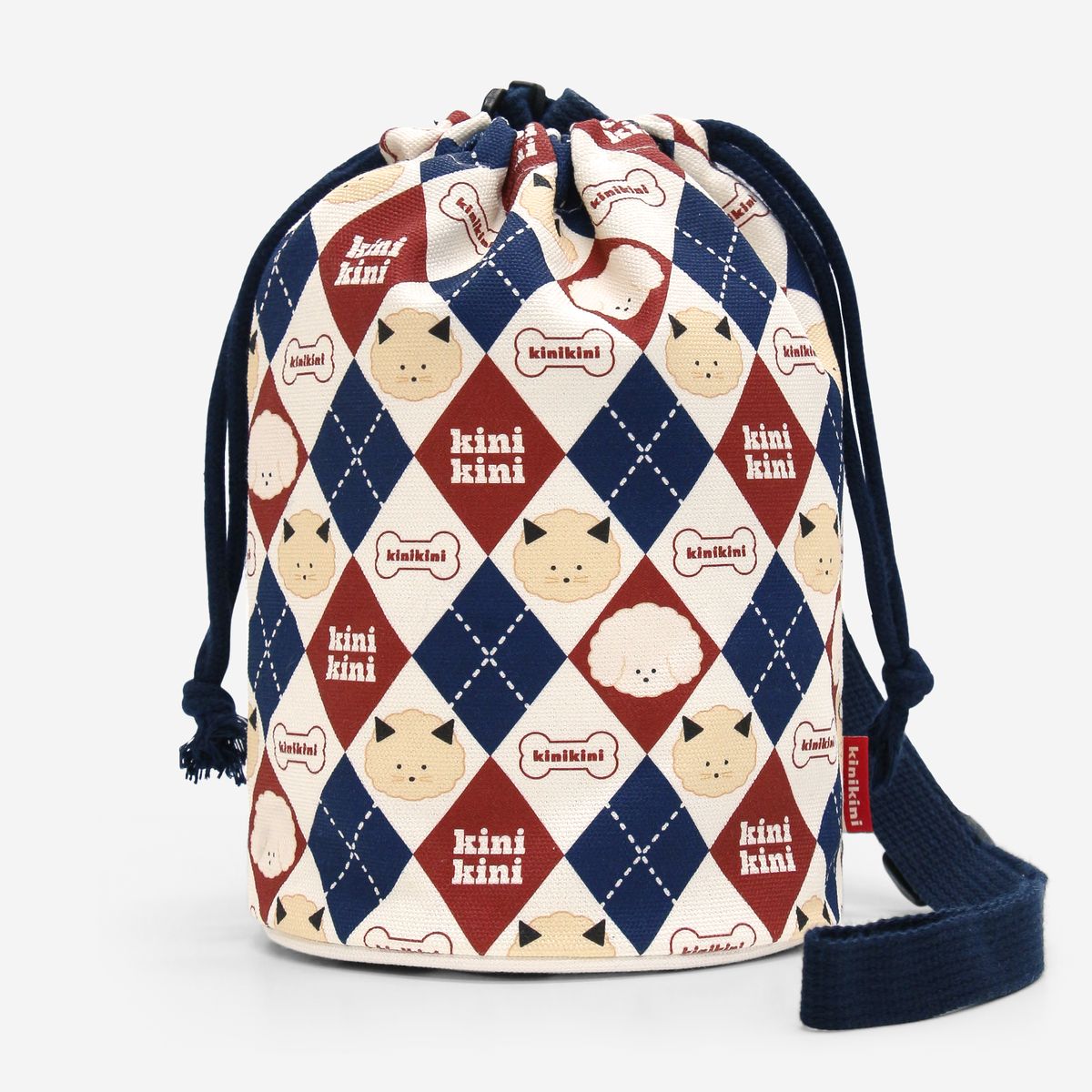 키니키니(KINIKINI) [키니키니X로렌츠] LONY RENY ARGYLE MINI BAG -NAVY(미니 보냉백)