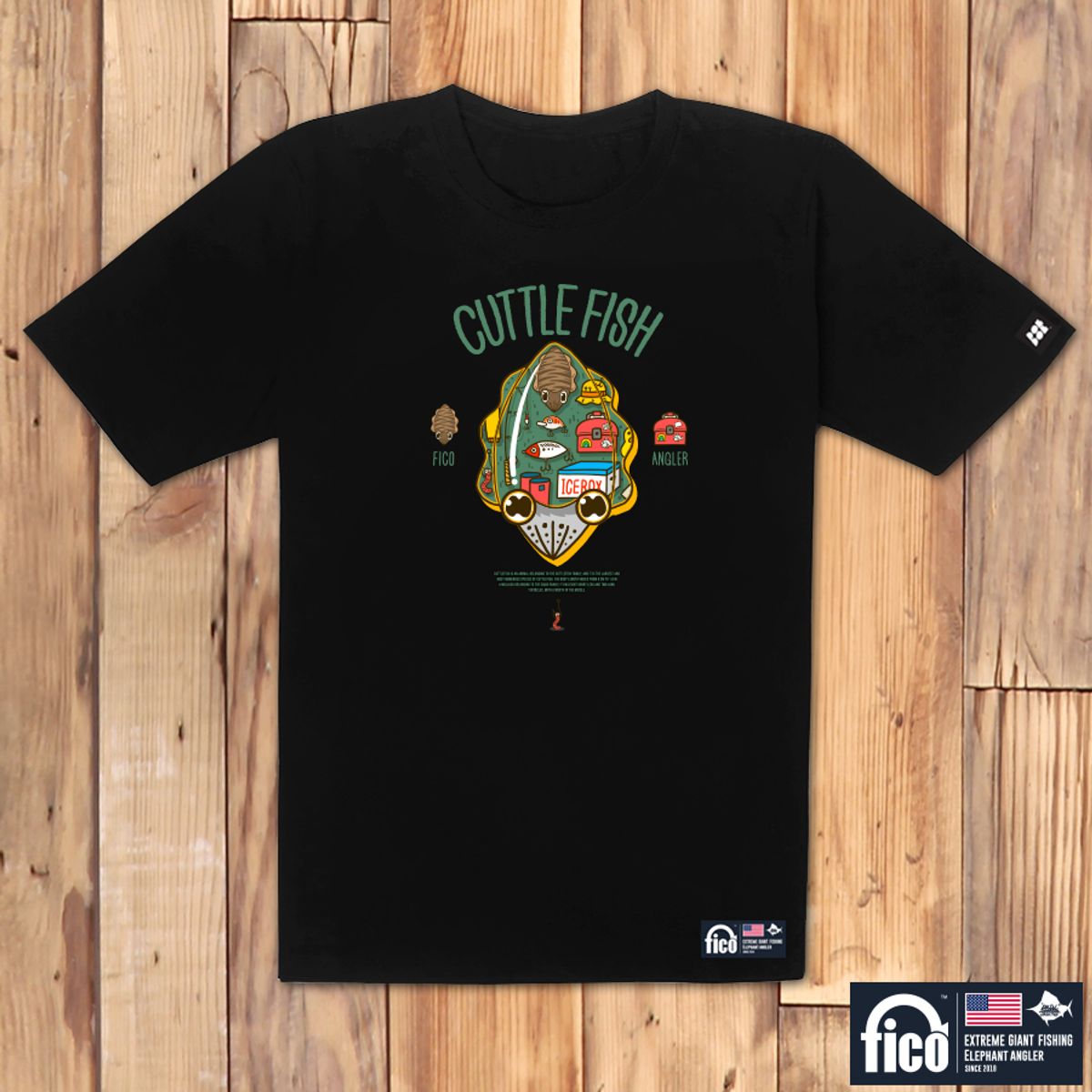 돌돌(DOLDOL) FICO_tshirts-214 익스트림 낚시 브랜드 피코 시즌2 캐릭터 그래픽 디자인 티셔츠