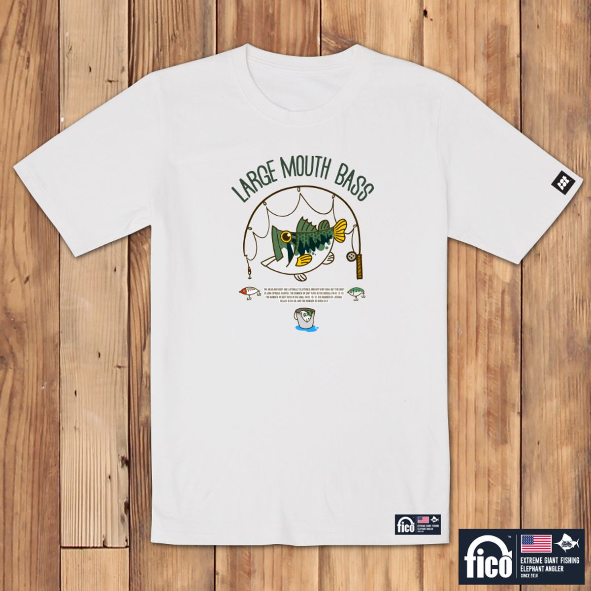 돌돌(DOLDOL) FICO_tshirts-216 익스트림 낚시 브랜드 피코 시즌2 캐릭터 그래픽 디자인 티셔츠