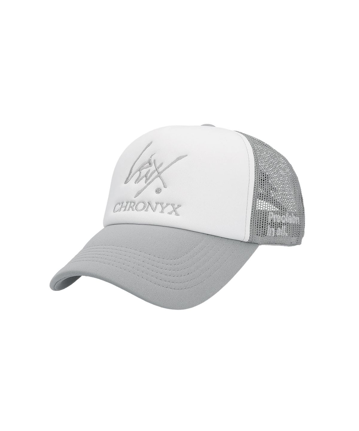 크로닉스(CHRONYX) 570 로고 메쉬 캡 그레이