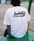 바스켓볼 반팔티 오버핏 화이트 블랙