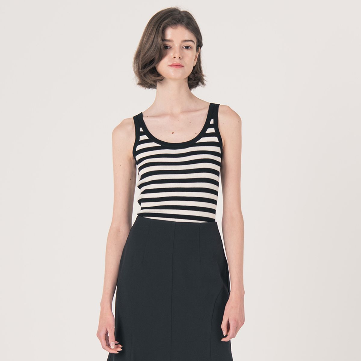 웬스데이딜라잇(WEDNESDAY DELIGHT) WED_Summer simple stripe top_WHITE