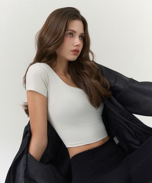 엘소프트 스퀘어넥 크롭탑_10COLOR