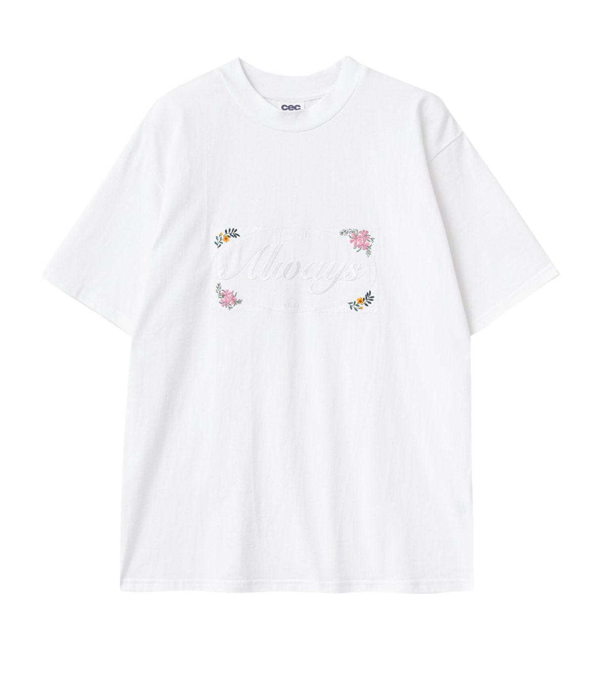 챈스챈스(CHANCECHANCE) ALWAYS EMBROIDERED T-SHIRT(WHITE)