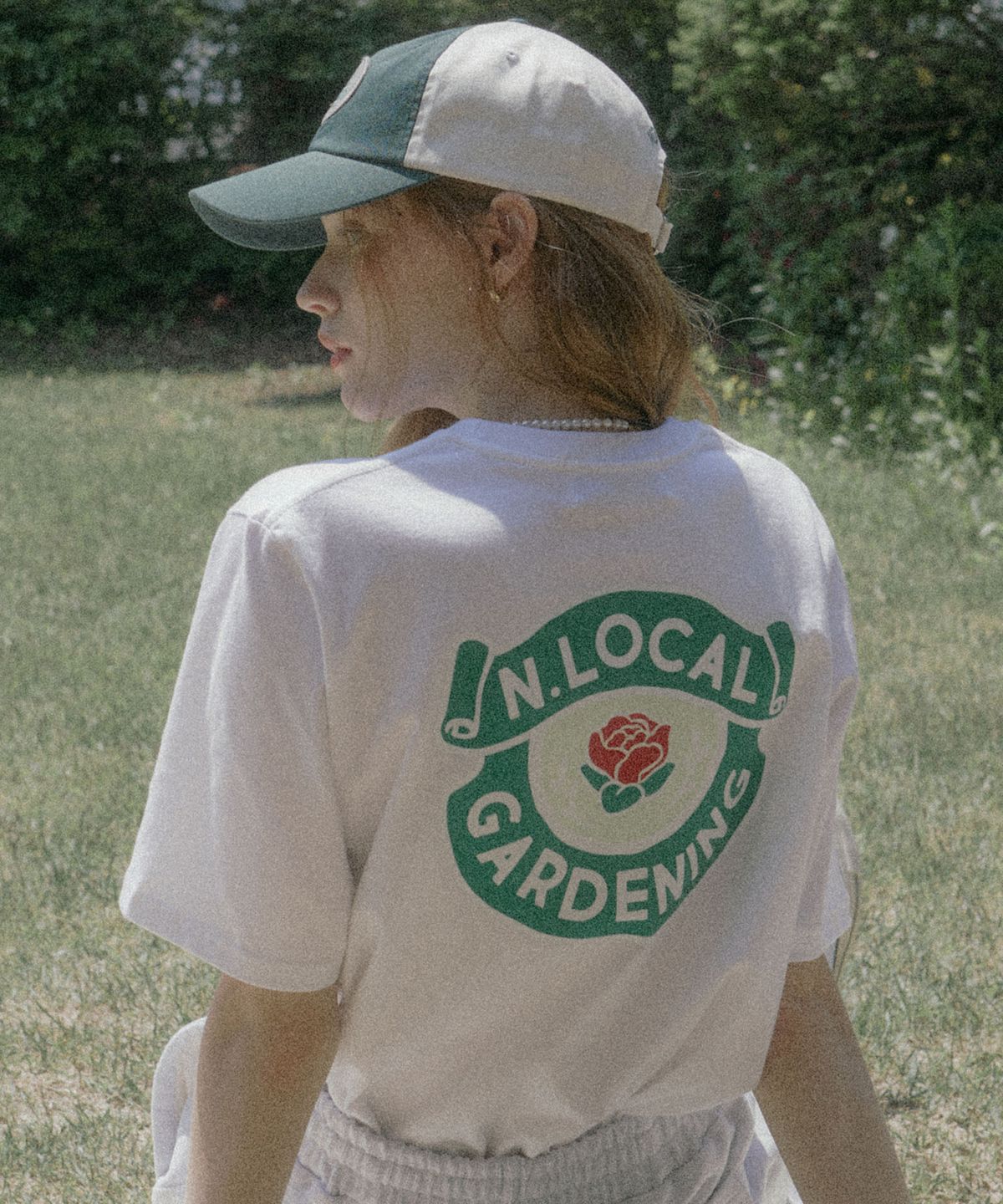 논로컬(NONLOCAL) Gardening Logo T-shirt - White
