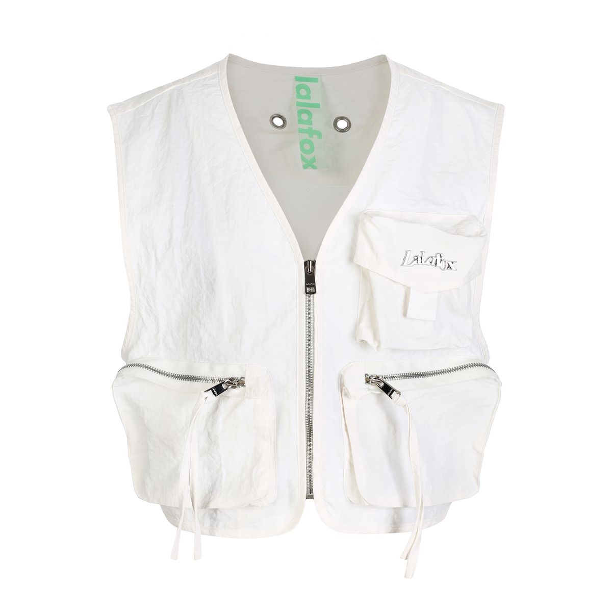 라라폭스(LALAFOX) CARGO VEST WHITE BP2WJ002