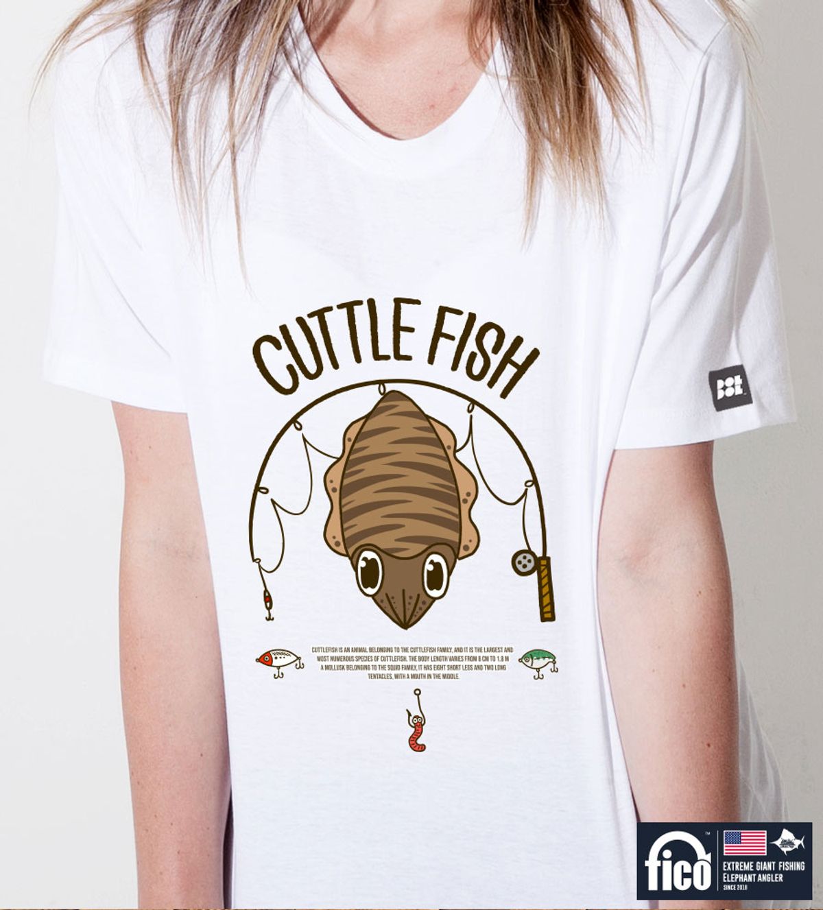 돌돌(DOLDOL) FICO_tshirts-220 익스트림 낚시 브랜드 피코 시즌2 캐릭터 그래픽 디자인 티셔츠