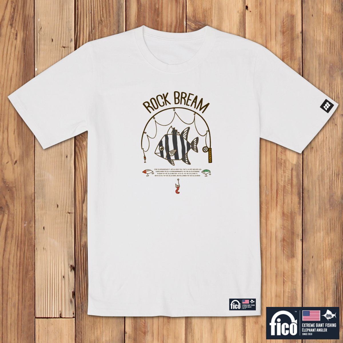 돌돌(DOLDOL) FICO_tshirts-221 익스트림 낚시 브랜드 피코 시즌2 캐릭터 그래픽 디자인 티셔츠