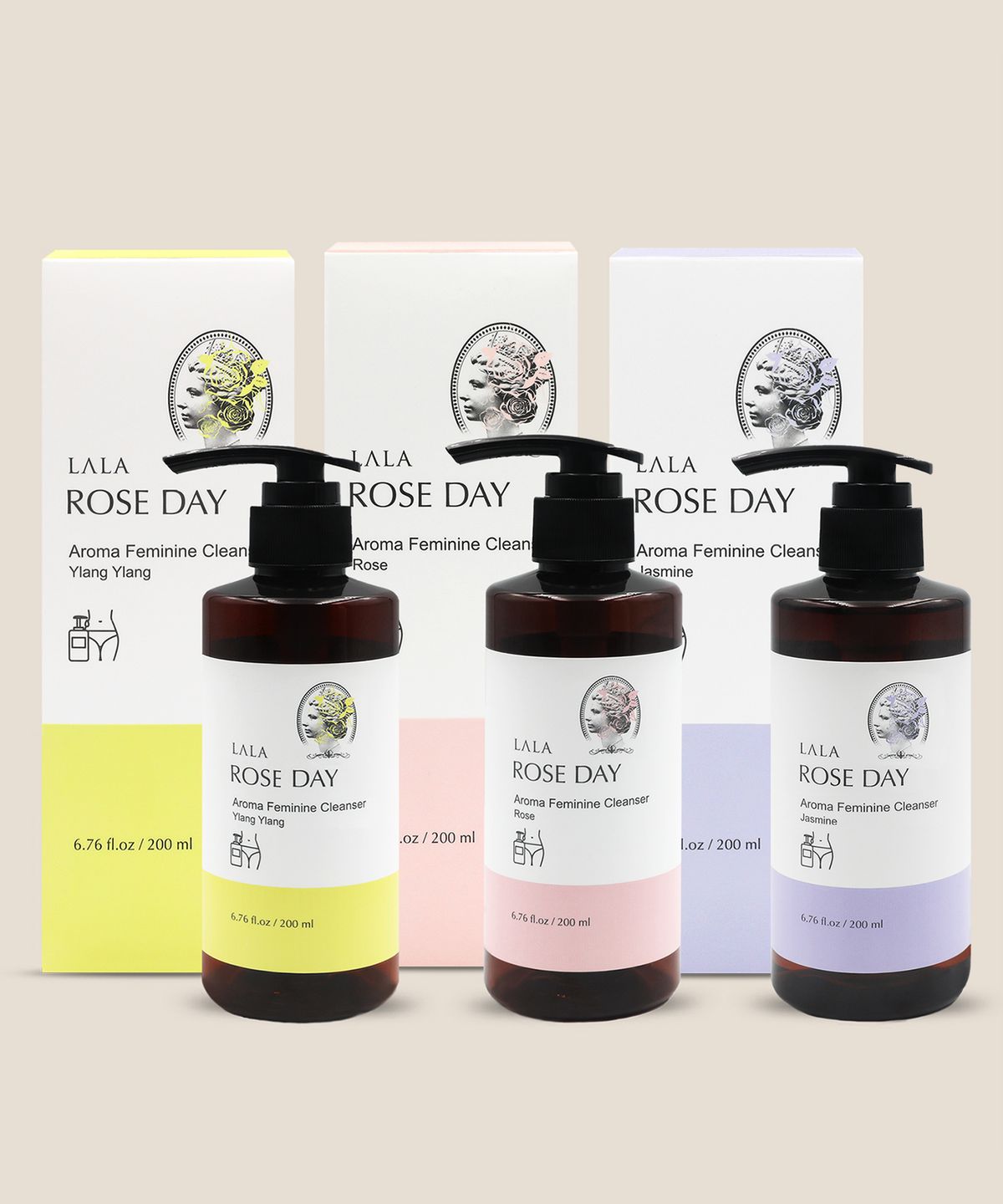 라라 로즈데이(LALA ROSEDAY) 천연 아로마 여성청결제 Y존케어 200ml 3종 택1