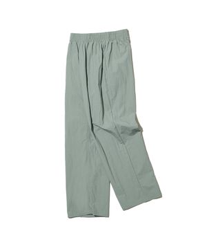 86-IRO284 [워터프루프] 윈드브레이커 와이드 밴딩 팬츠 민트