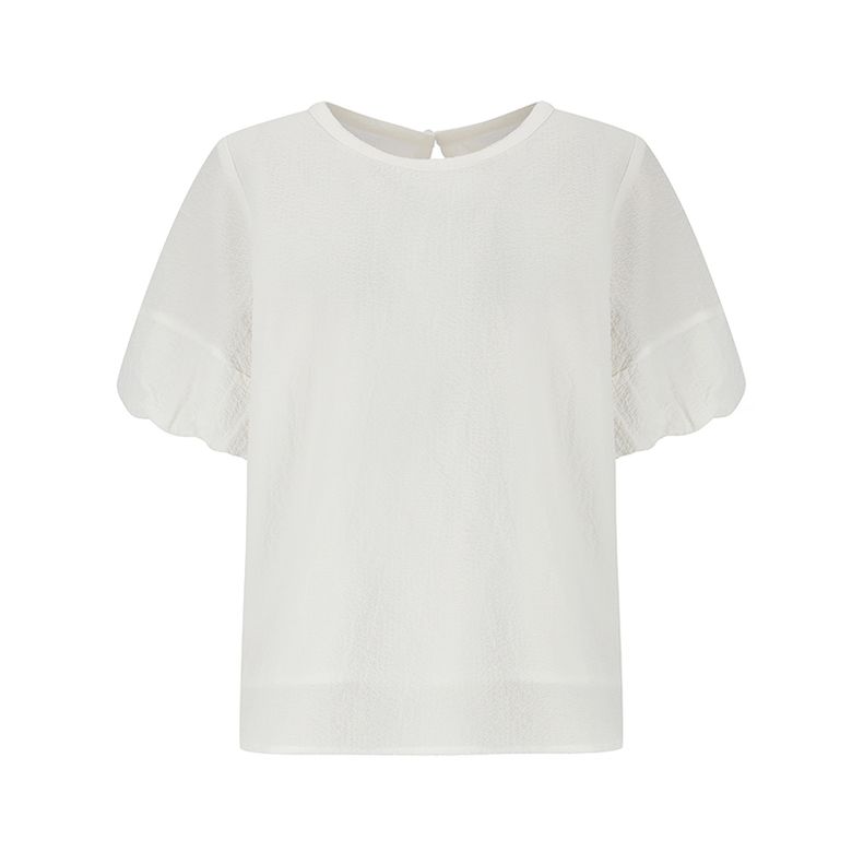 벌룬 슬리프 반팔 블라우스(SZ5SS80)