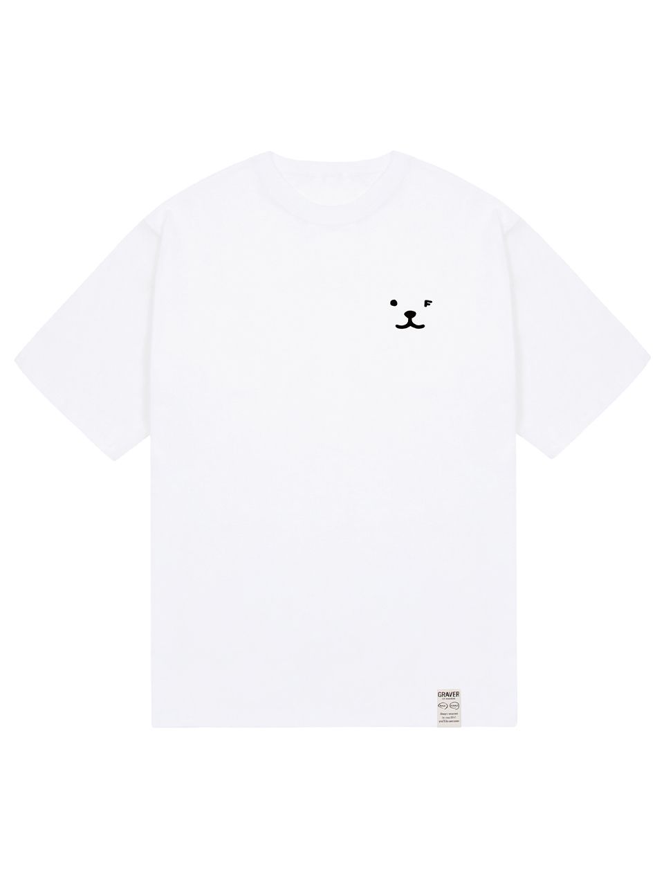 MUSINSA | GRAVER [UNISEX] Puppy Face Black Small Drawing