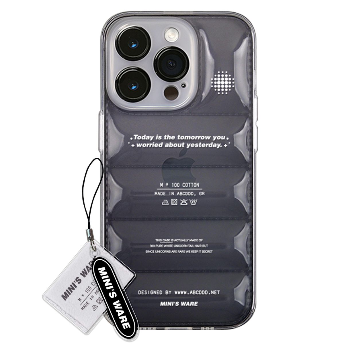미니스웨어(MINI'S WARE) [아이폰16추가] TAG PADDING CASE WHITE