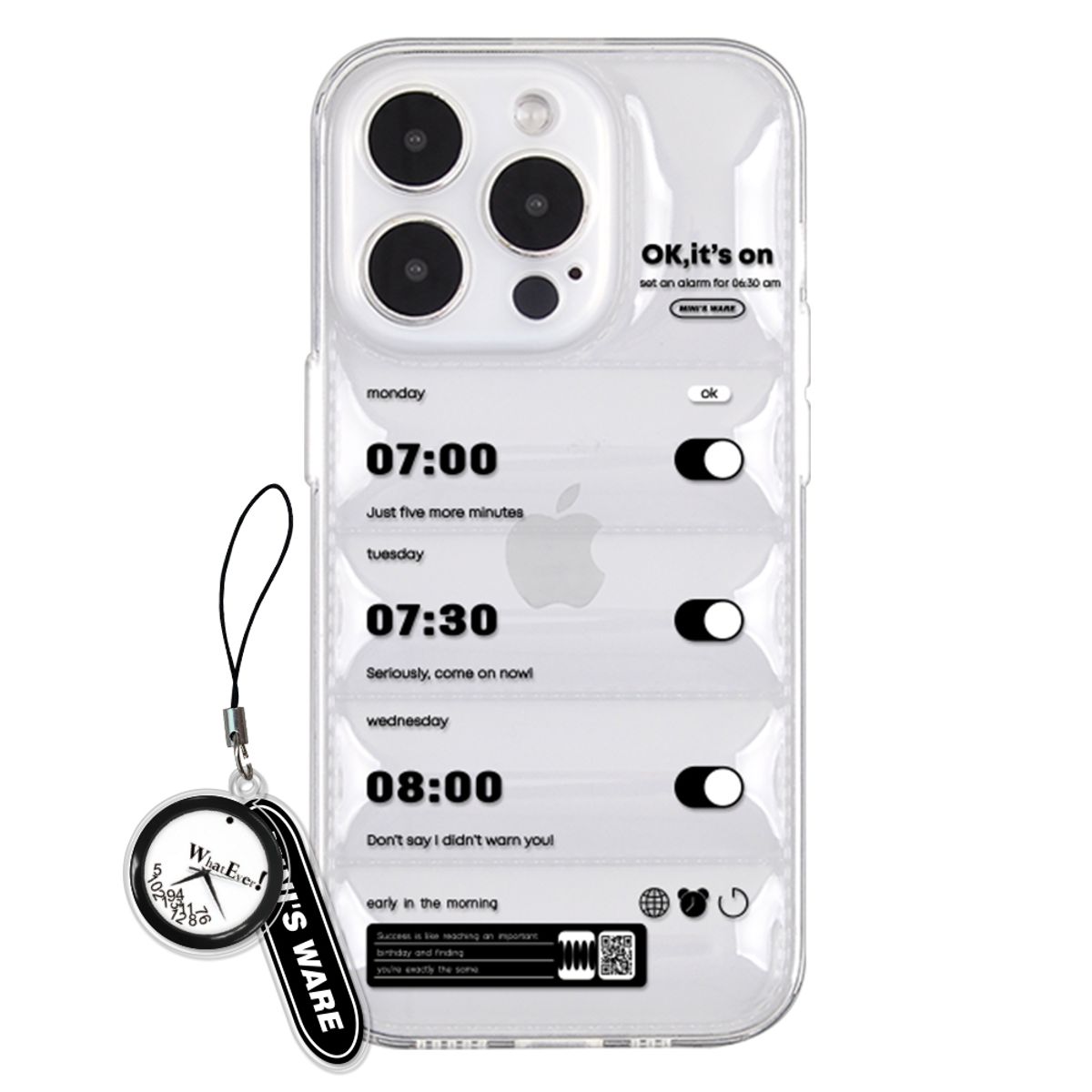 미니스웨어(MINI'S WARE) [아이폰16추가] ALARM PADDING CASE BLACK