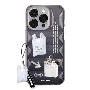 [아이폰16추가] PLASTIC BAG PADDING CASE WHITE