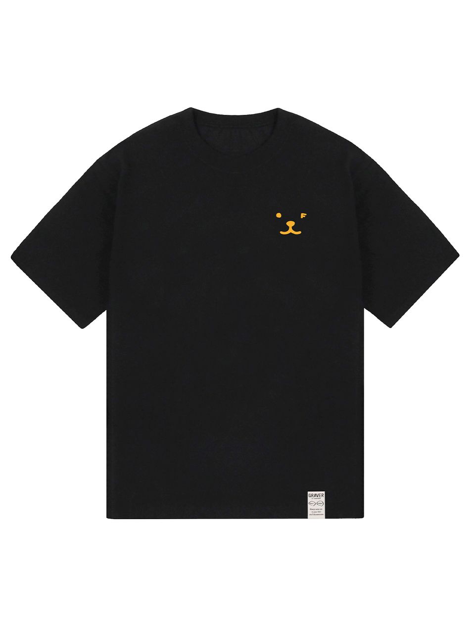 MUSINSA | GRAVER [UNISEX] Puppy Face Yellow Small Drawing